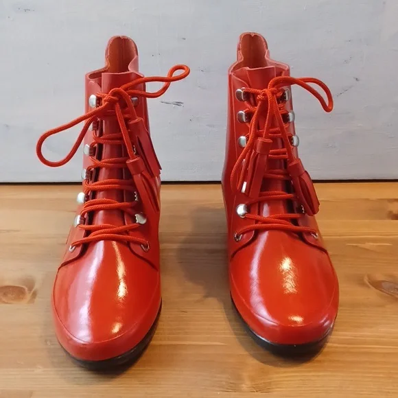 Coach Rain Boots US Size Color Red For Women